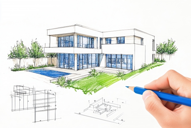 手書きパースとは？CGパースとの違いや方法・ポイントなどを解説