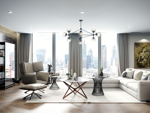 建築パースの背景の役割